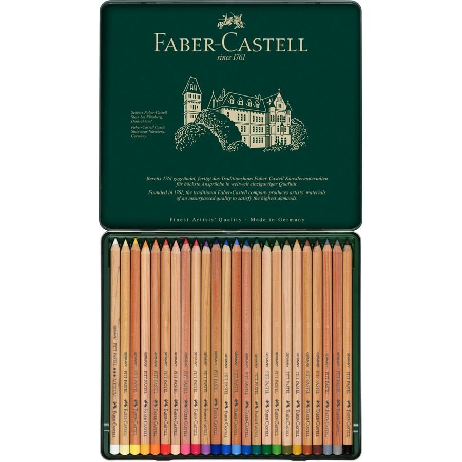 PASTELI V SVINČNIKU Pitt pastels Faber Castell (set 24 kosov)