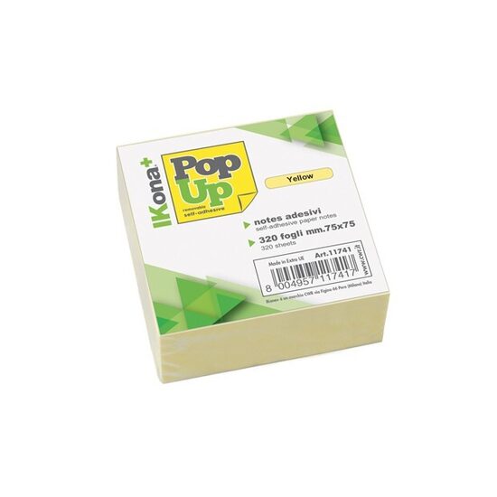 BLOK KOCKA SAMOLEPILNA 75X75  RUMENA 1/320 1666