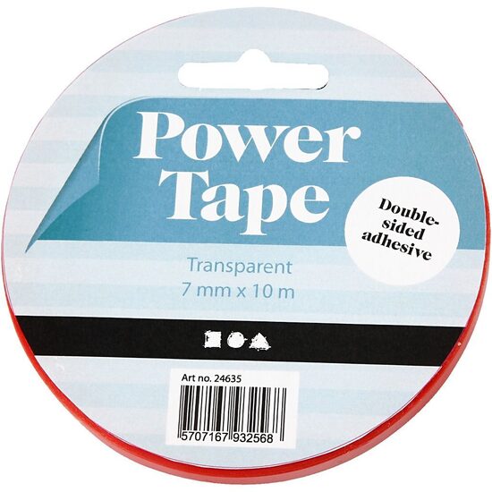 OBOJESTRANSKI SAMOLEPILNI TRAK POWER TAPE (rdeč) 7mmx10m 14674