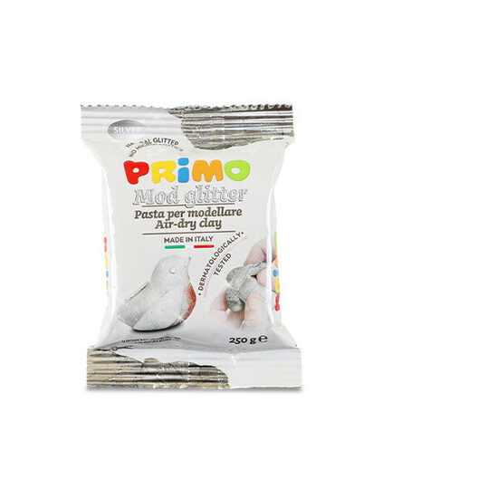 PRIMO MODELIRNA MASA 250g BLEŠČEČA srebrna 14570