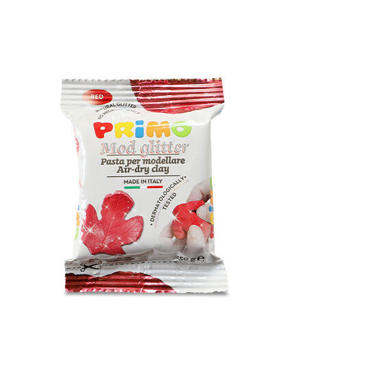 PRIMO MODELIRNA MASA 250g BLEŠČEČA rdeča  14569