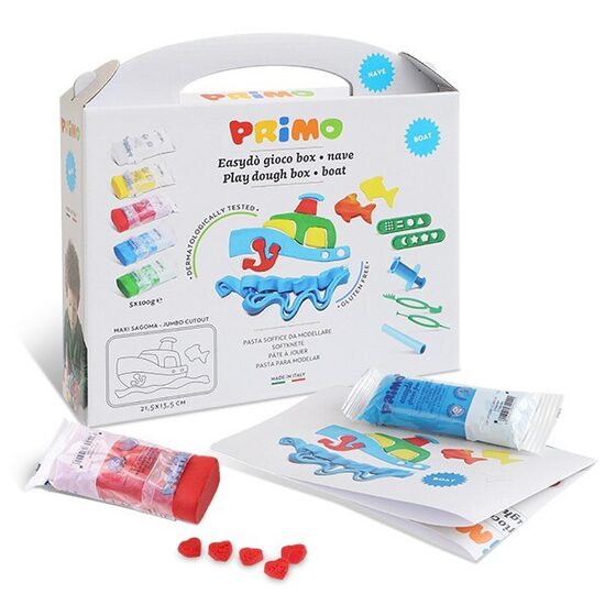 PRIMO PLASTELIN EASYDO 5x100g s pripomočki BOAT  14556