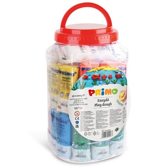 PRIMO PLASTELIN EASYDO 50x100g V LONČKU  14564