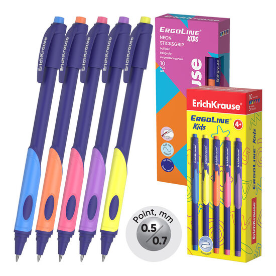 ErichKrause ERGOLINE Super Glide ERGONOMSKO PISALO NEON 1/1 14873