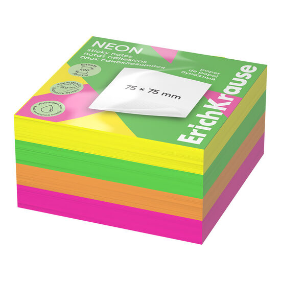 BLOK KOCKA SAMOLEPILNA 76X76  MIX NEON 1/320 1444