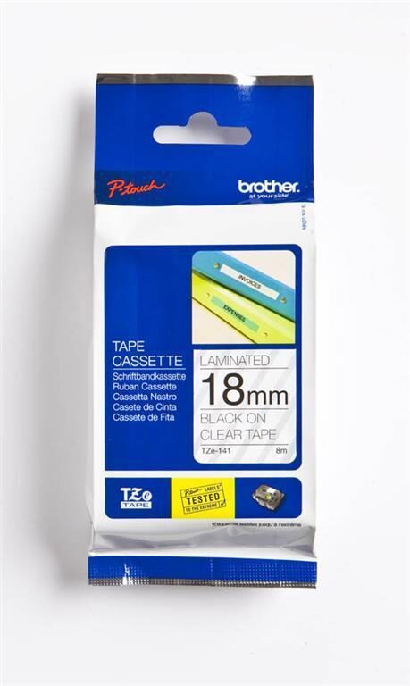 Brother trak TZE-241 18MM bel/črn 1124