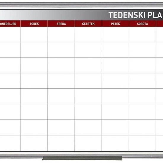 Bi-Office Planer tedenski, 60 x 90 cm