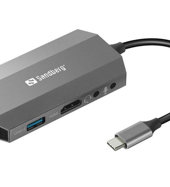 Sandberg USB-C hub razdelilnik, 6-v-1