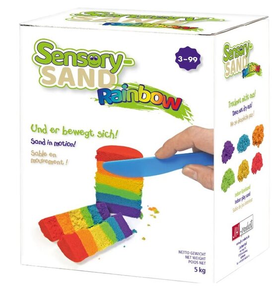 BARVNI KINETIČNI PESEK 5 kg (Sensory Sand) 3009