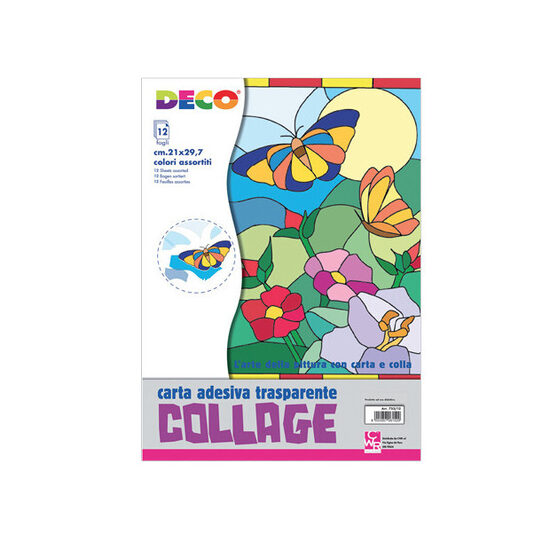 SAMOLEPILNA BARVNA TRANSPARENTNA FOLIJA A4, 1/12 8218