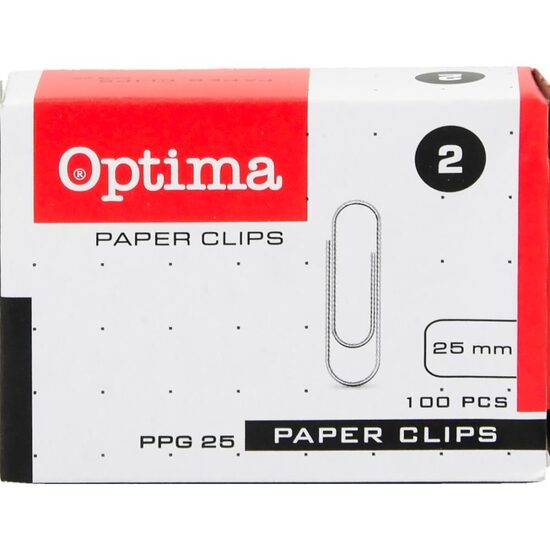 SPONKE ZA PAPIR ŠT.2, 25mm, 100/1 246