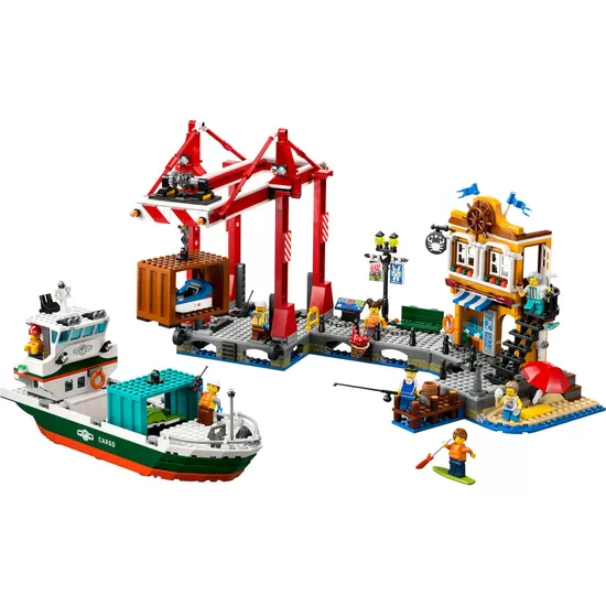 LEGO 60422 - Obmorska luka s tovorno ladjo