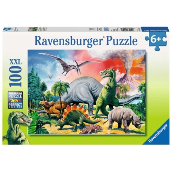 Sestavljanka Med dinozavri 100d
