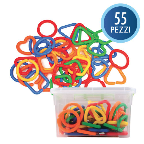 VERIGA GEOMETRIJSKIH LIKOV (set 55 kosov) 12332