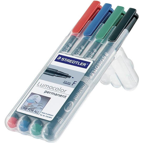FLOMASTRI permanent Staedtler F 1/4 203