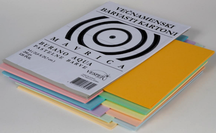 PAPIR ŠELESHAMER 200g A3 barvni MIX pastel 1/120 2066