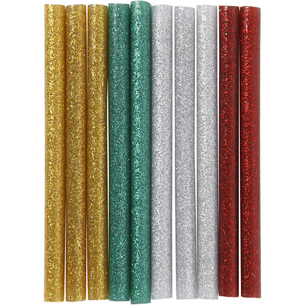 LEPILNI SILIKONSKI VLOŽKI z bleščicami - lepilo 7 mm (set 10 kos) 4131