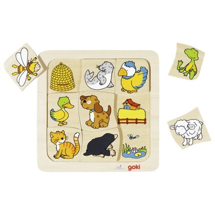 GOKI 56881 PUZZLE ŽIVALI IN NJIHOVA PREBIVALIŠČA