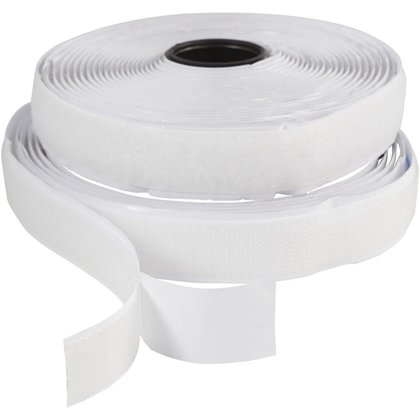 SAMOLEPILNI TRAK JEŽEK 20 mm x 5 m v beli barvi 7833