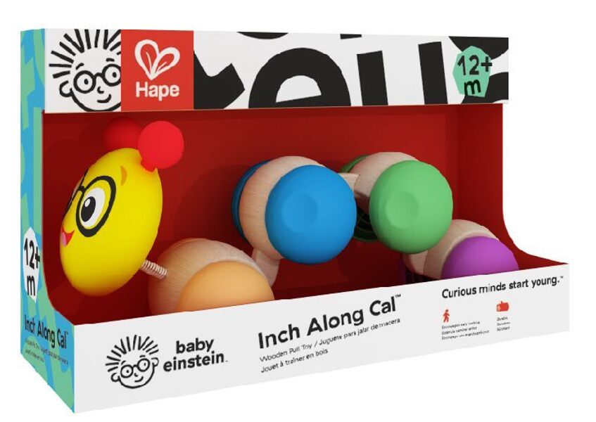Hape Baby Einstein Gosenica, vesela, potegni in vleci
