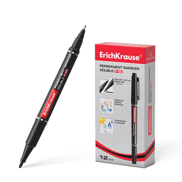 OBOJESTRANSKI PERMANENTNI MARKER ErichKrause 1/1 14150