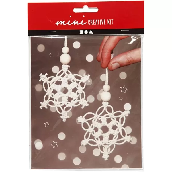 KREATIVNI SET MACRAME SNEŽINKE SA266