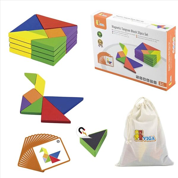 VIGA MAGNETNI TANGRAM 506438 (set 35 kosov)