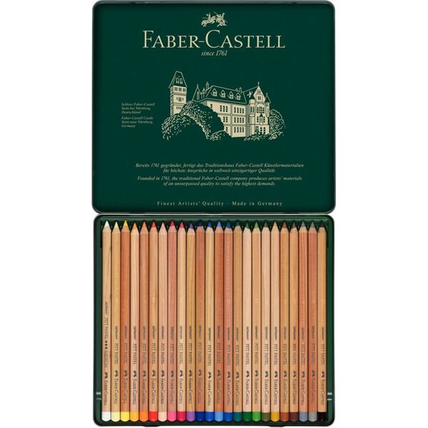 PASTELI V SVINČNIKU Pitt pastels Faber Castell (set 24 kosov) 14057