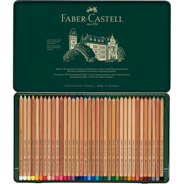 PASTELI V SVINČNIKU Pitt pastels Faber Castell (set 36 kosov) 14059