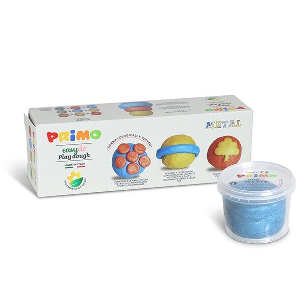SET METALNEGA PLASTELINA V LONČKIH 3 x 100 g SA341