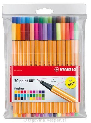 STABILO flomastri PEN 68 1/30 24 + 6 NEON
