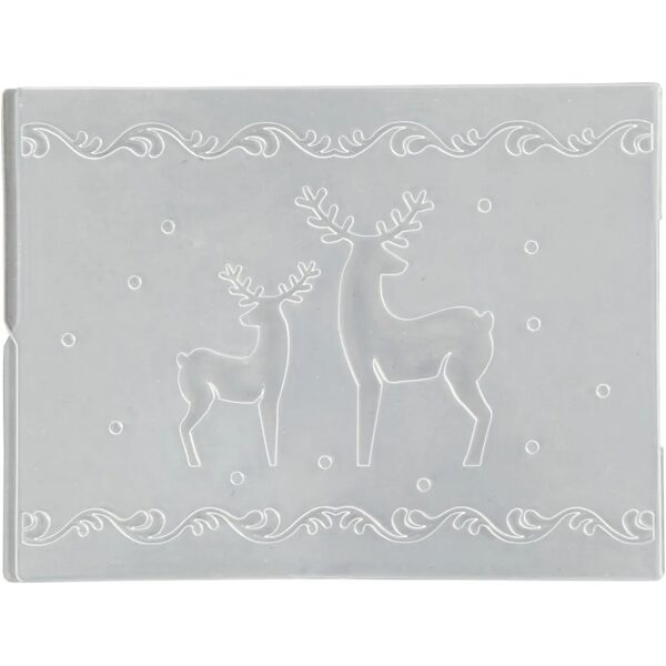 PLOŠČA ZA EMBOSSING - odtis reliefov, Jelenčki