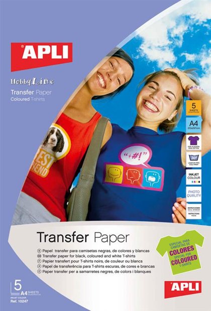 TRANSFERNI PAPIR ZA PISANE BOMBAŽNE MAJICE APLI AP010247