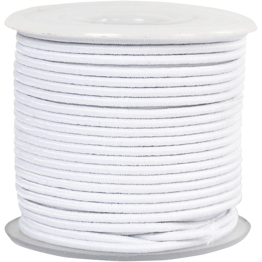 ELASTIKA KOLUT 2mm/25m bela 5098