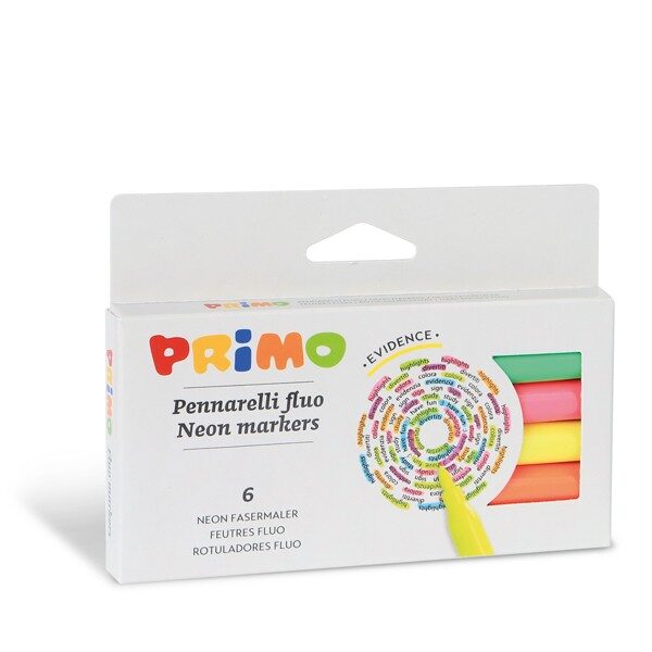PRIMO FLOMASTRI FLUO (6 kosov) 13401