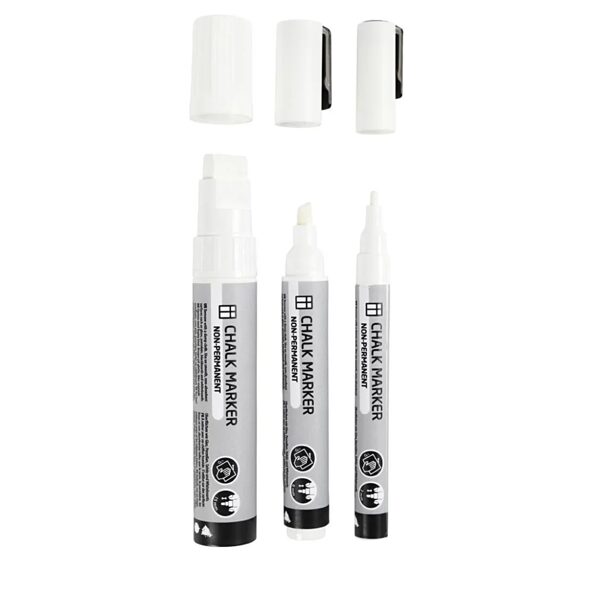 KREDNI FLOMASTRI BELI (set 3 debelin) 5842