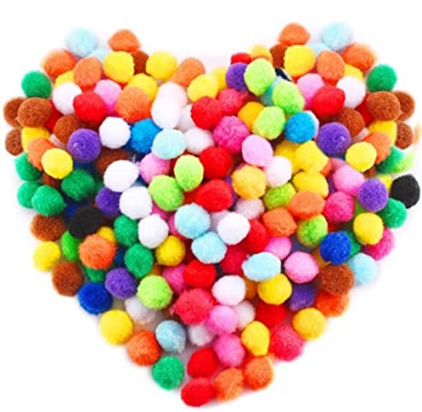 POM POM COFKI 1 cm, set 65 kosov 7907